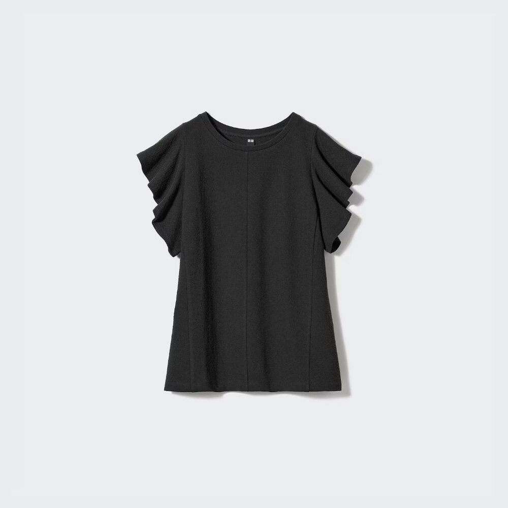 Uniqlo Flutter Sleeve Blouse - M